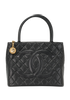 CC Medallion Tote, &pound;2,100, Handbags, Black, Caviar Leather, Front view